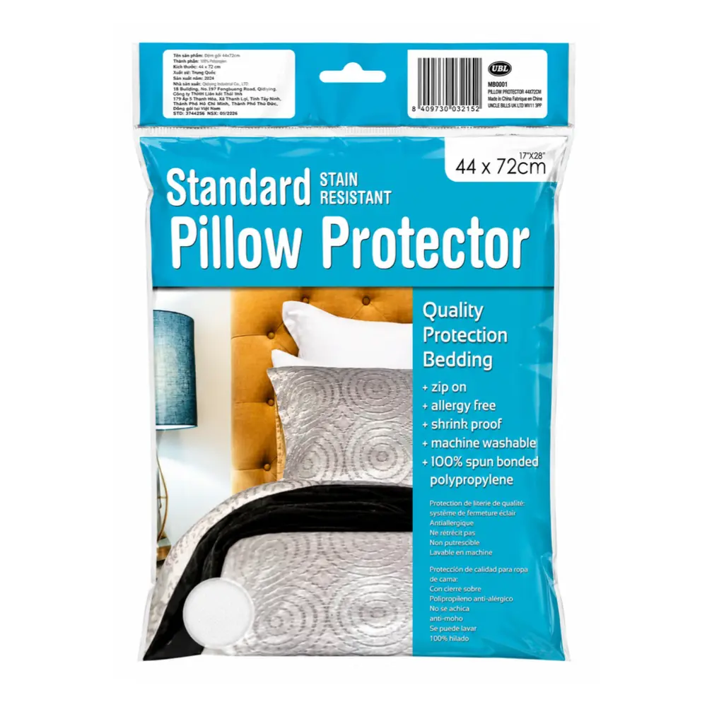 Bọc Gối Ngủ, Stain Resistant Standard Pillow Protector (44 x 72cm) - UNCLE BILLS