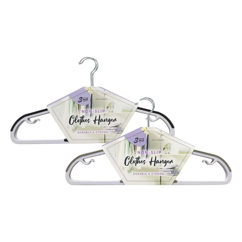 Móc Treo Quần Áo Chống Tuột, Non-Slip Clothes Hanger, 3 Cái (45cm) - UNCLE BILLS