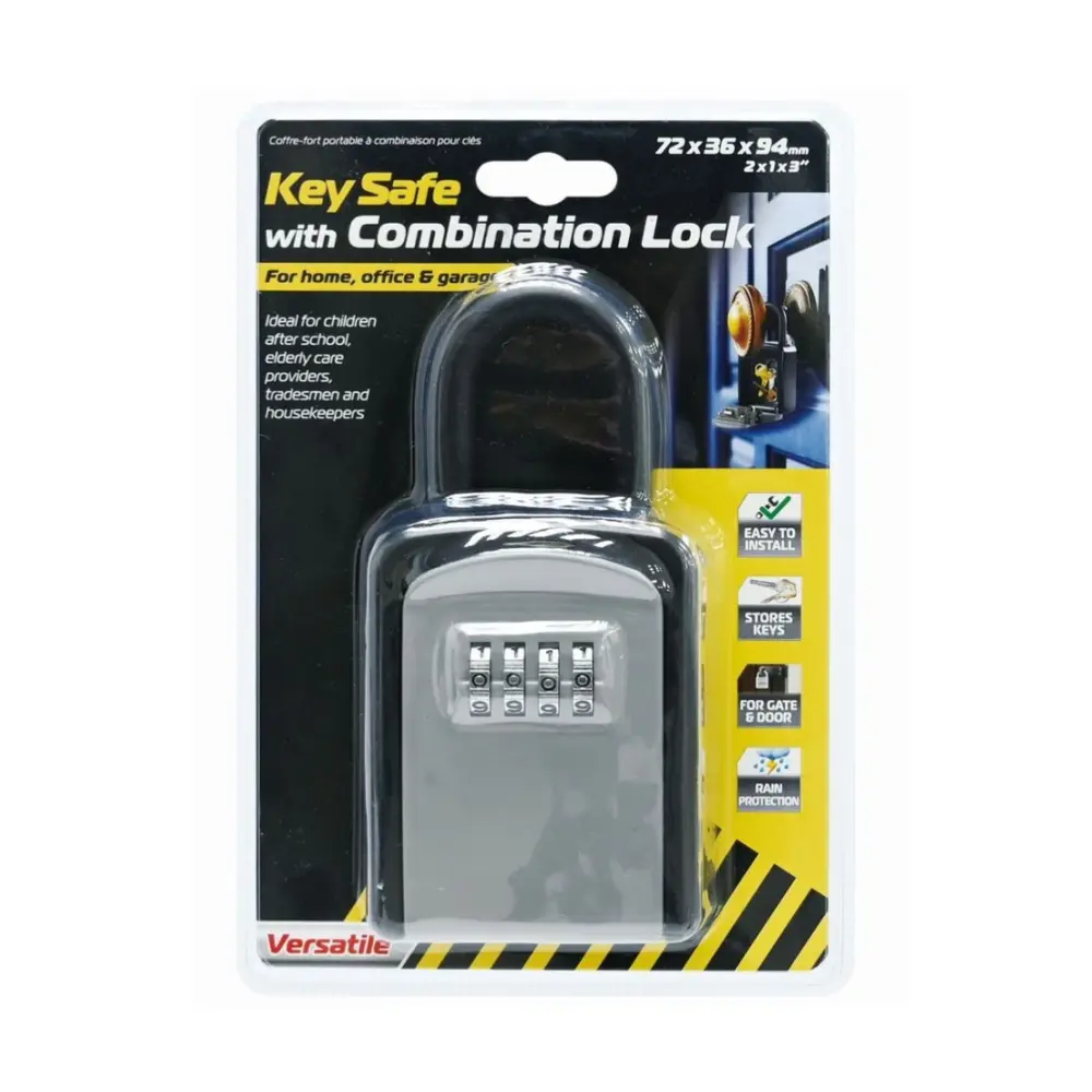 Hộp Chìa Khóa Mật Mã 4 Số, Portable Key Safe with Combination Lock (72 x 36 x 94mm) - UNCLE BILLS