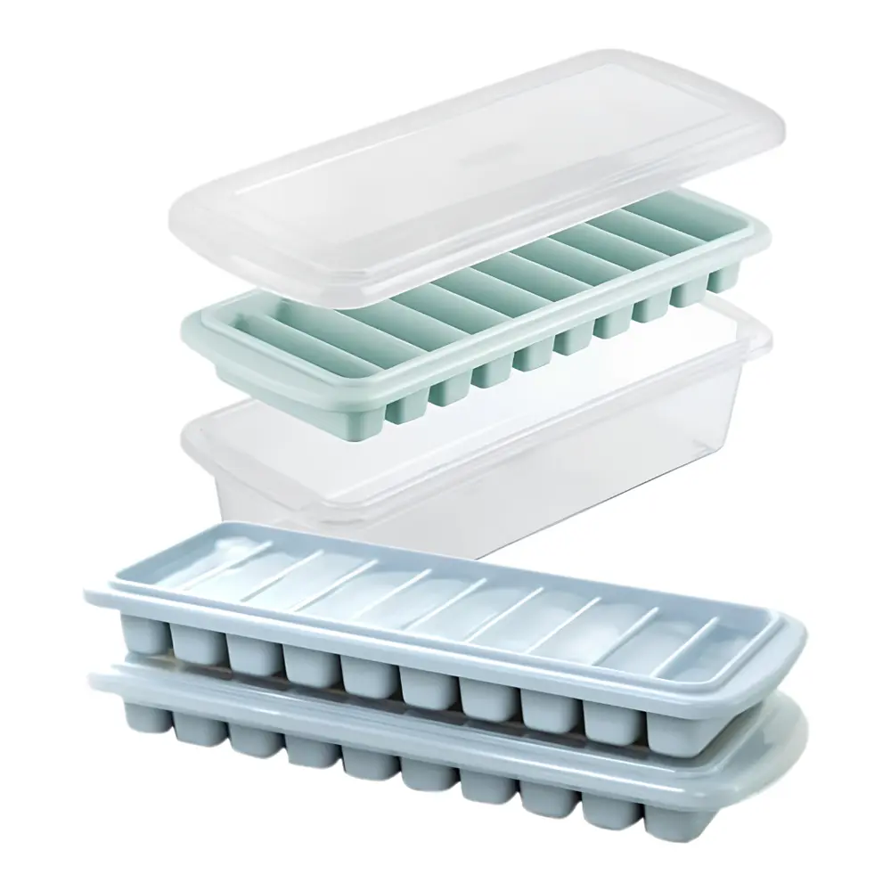 Khay Đá Thanh, Kari Ice Bar Tray, 10 Viên (280 x 113 x 71mm) - INOCHI