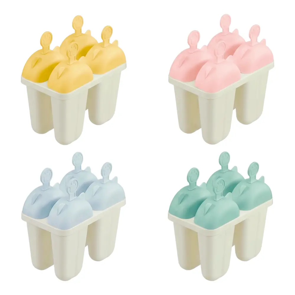 Khuôn Làm Kem Tai Mèo, Kari Cat Ears Popsicle Mold, 4 Khuôn (143 x 87 x 152mm) - INOCHI