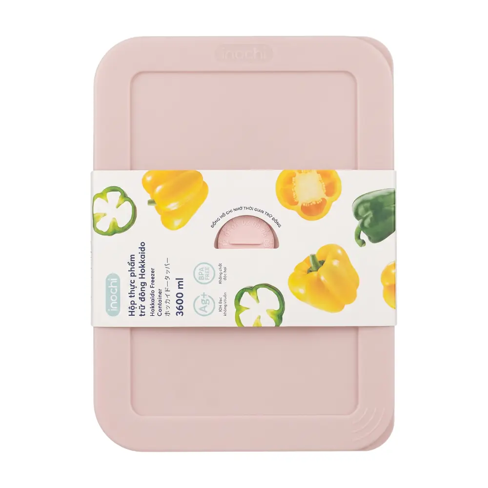 Hộp Thực Phẩm Trữ Đông, Hokkaido Freezer Container, 3600ml (269 x 193 x 90mm) - INOCHI