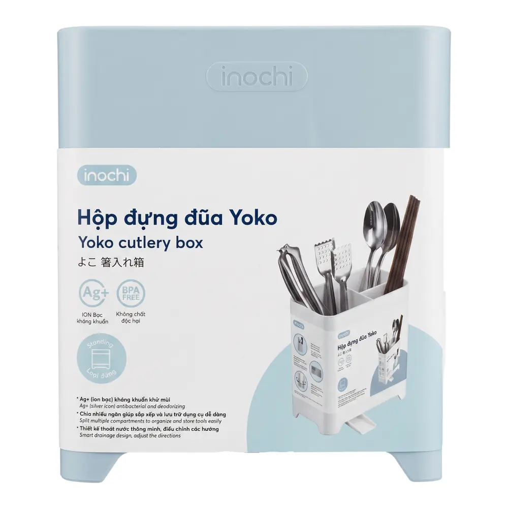 Hộp Đựng Đũa Loại Đứng, Standing Yoko Cutlery Box (160 x 87 x 181mm) - INOCHI