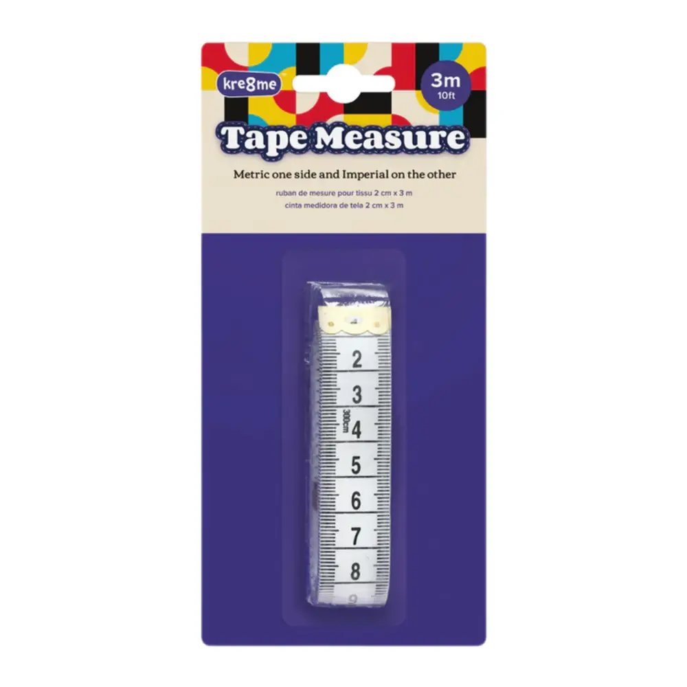 Thước Đo Vải, Kre8me, Cloth Tape Measure (2cm x 3m) - UNCLE BILLS