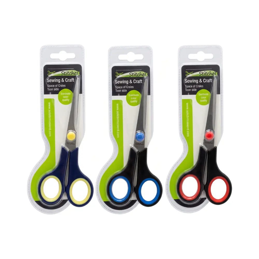 Kéo Cắt May Vải/Giấy Nhỏ (Nhiều Mẫu), Sewing & Craft Scissors with Soft Rubber Grip, Small - UNCLE BILLS