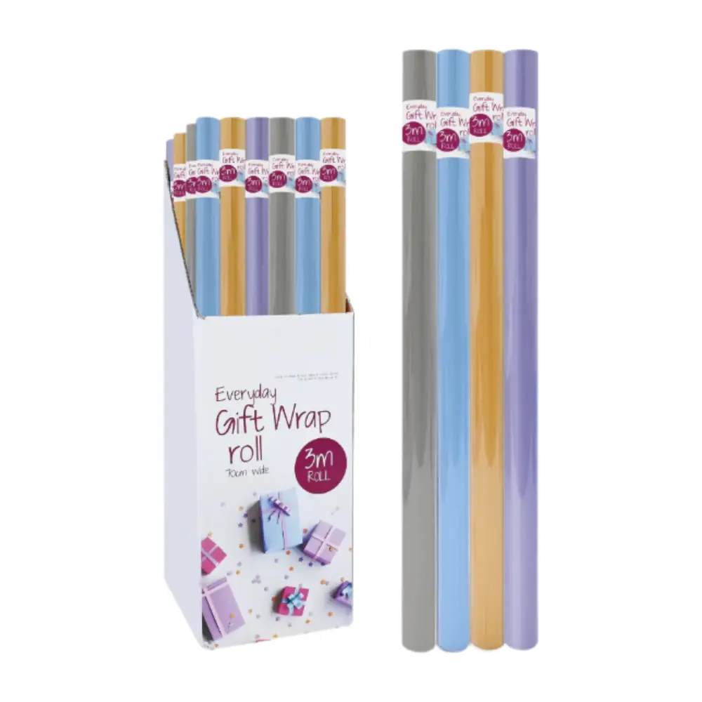Giấy Gói Quà (Nhiều Mẫu), Everyday Gift Wrap Roll (70cm x 3m) - UNCLE BILLS