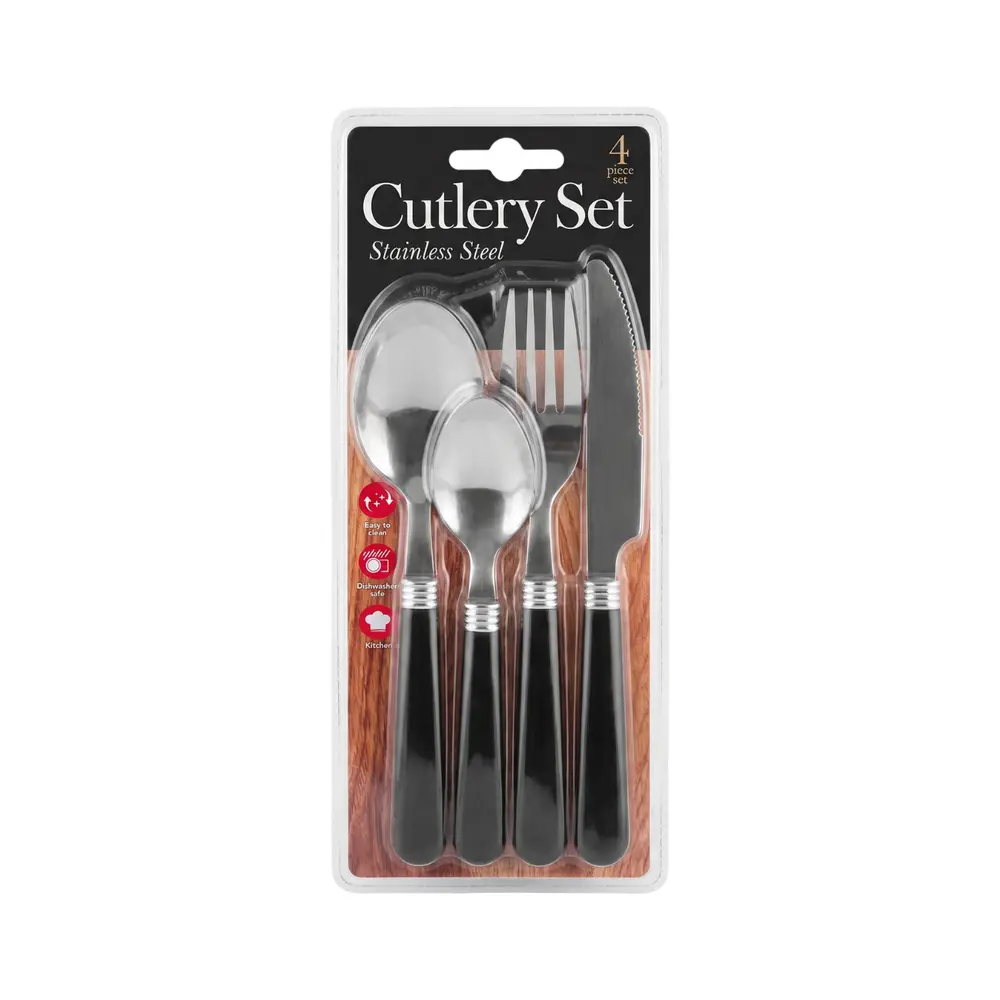 Bộ Dao Muỗng Nĩa, Stainless Steel Cutlery Set Single Placing, 4 Cái - UNCLE BILLS