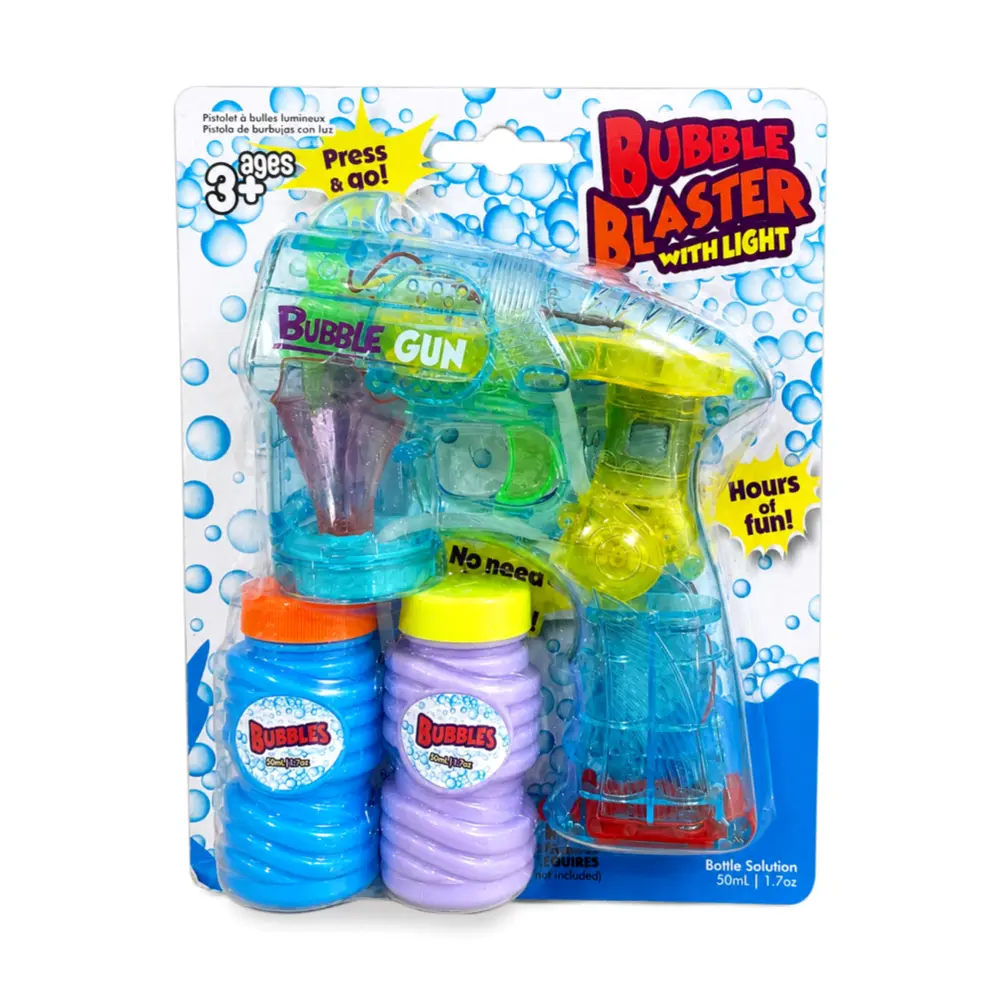 Đồ Chơi Súng Bắn Bong Bóng Có Đèn, Bubble Blaster with Light, Battery Operated (50ml) - UNCLE BILLS