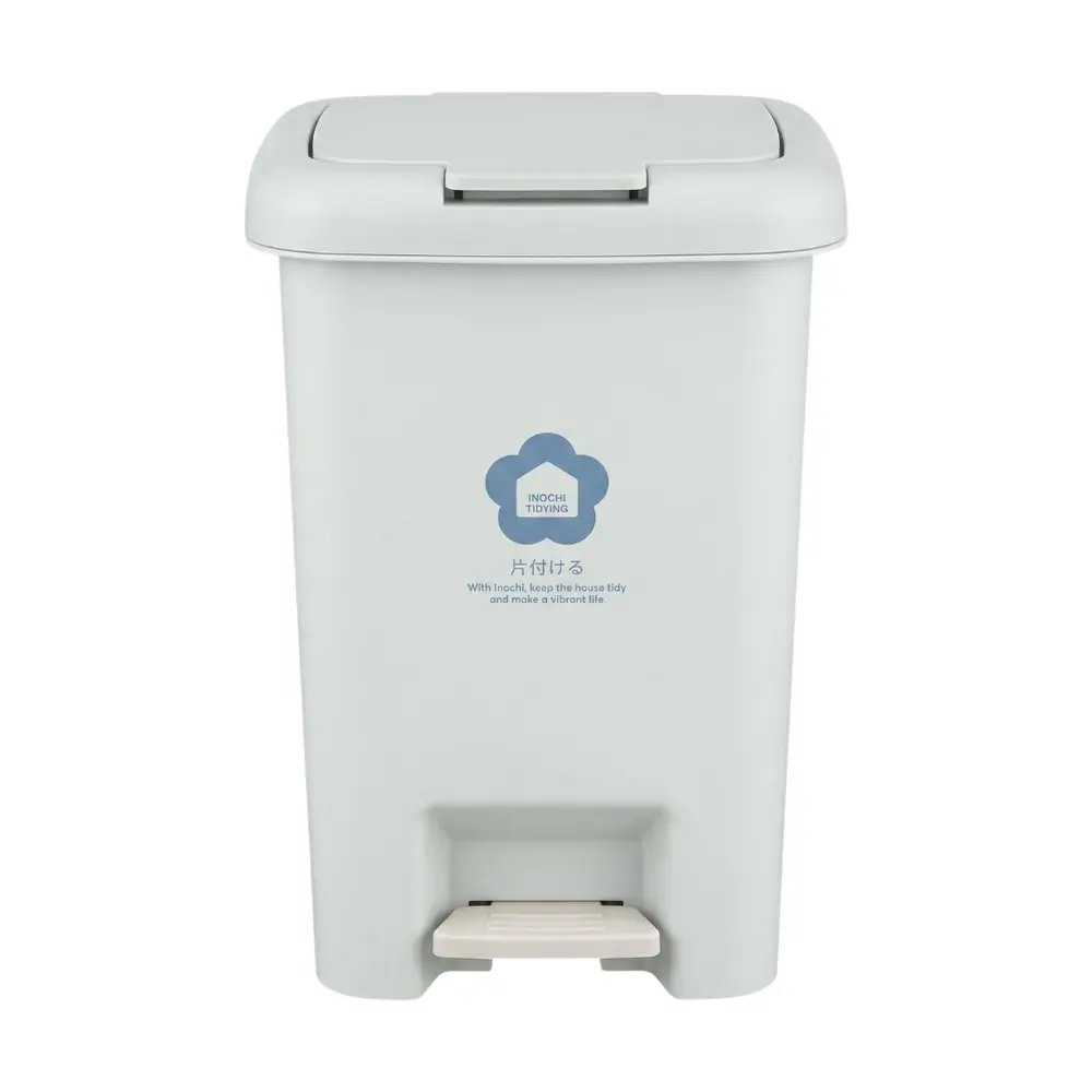 Thùng Rác Đạp Hình Chữ Nhật, Hiro Rectangle Pedal Bin, 15L (230 x 309 x 398mm) - INOCHI