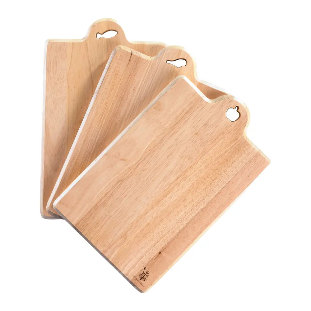 Bộ Thớt Liễu Vui Vui, Happy Cutting Board Set, 3 Cái (32 x 20 x 1.5cm) - GO DUC THANH