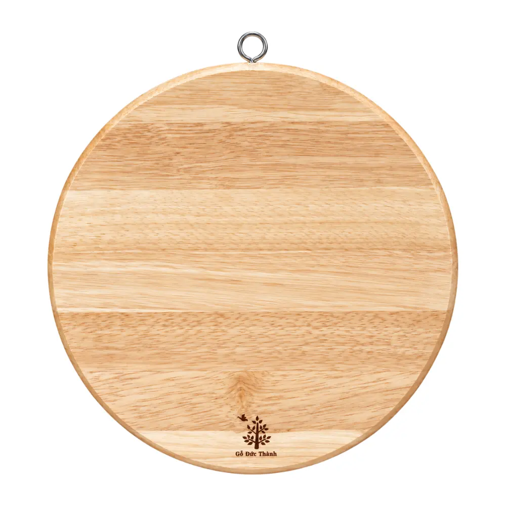 Thớt Liễu Yêu Thương, Round Cutting Board with Hanging Ring (28.5 x 1.7cm) - GO DUC THANH
