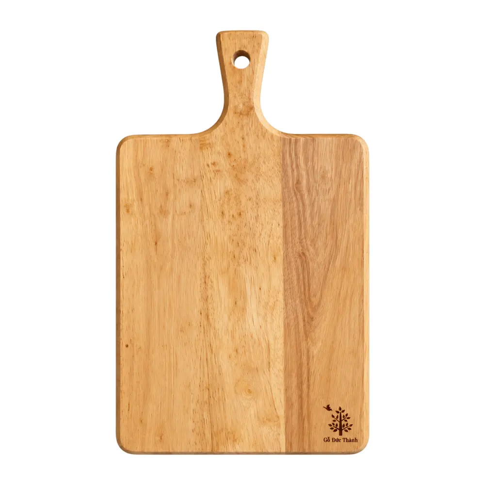 Thớt Liễu Hạnh Phúc, Wooden Cutting Board with Handle (39 x 22 x 1.7cm) - GO DUC THANH