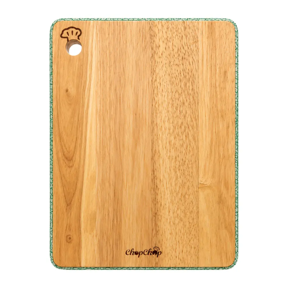 Thớt Chữ Nhật Sắc Màu, Color-Edged Rubber Wood Cutting Board (32 x 22 x 1.7cm) - GO DUC THANH