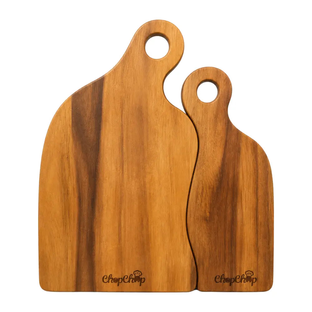 Đôi Thớt Mẹ Con, ChopChop, 2-Piece Acacia Wood Cutting Board Set - GO DUC THANH