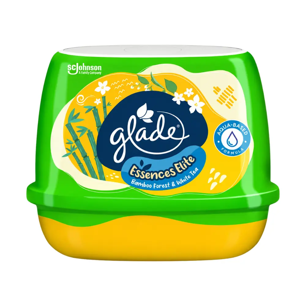 Sáp Thơm Hương Tre & Trà Trắng, Scented Gel Air Freshener, Essences Elite Bamboo Forest & White Tea (180g) - GLADE