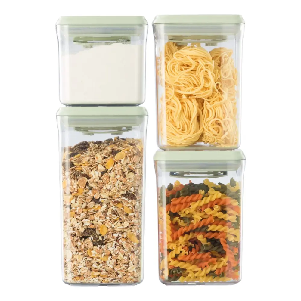 Bộ Hộp Đựng Thực Phẩm Khô, Hokkaido Dry Food Container, 4 Cái (500ml, 1000ml, 1400ml) - INOCHI