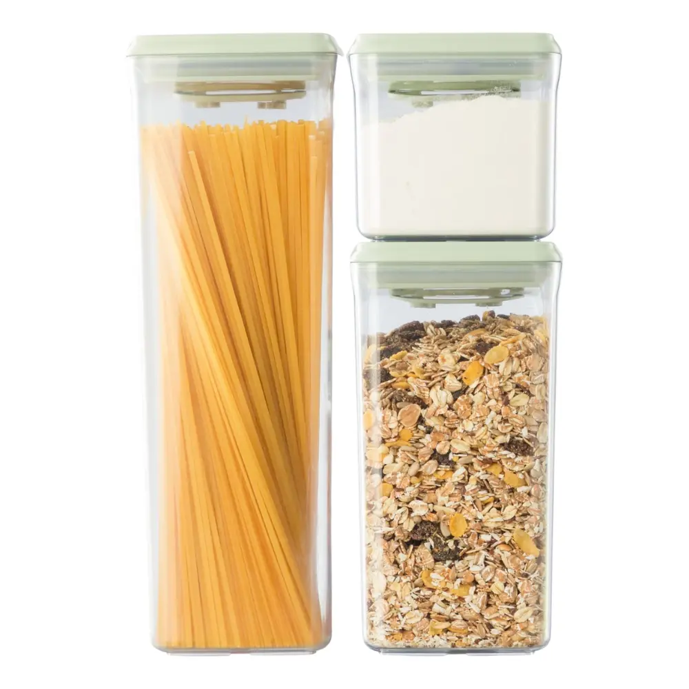 Bộ Hộp Đựng Thực Phẩm Khô, Hokkaido Dry Food Container, 3 Cái (500ml, 1400ml, 2100ml) - INOCHI