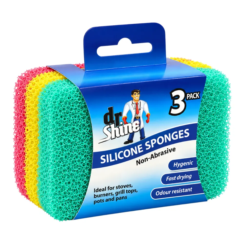 Miếng Bọt Biển Rửa Chén, Non-Abrasive Silicone Sponges, 3 Miếng - DR SHINE