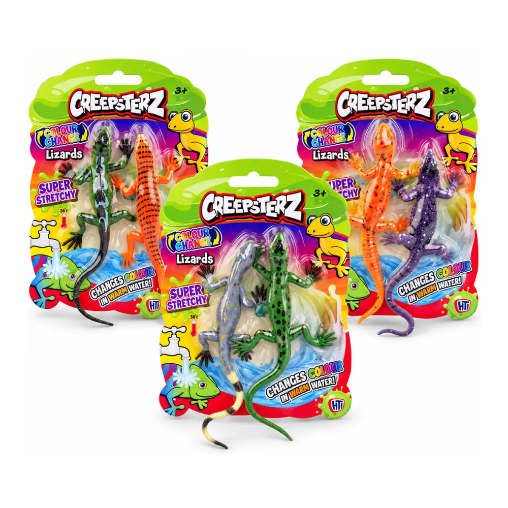 Đồ Chơi Thằn Lằn Đổi Màu, Colour-Changing Lizard, 2 Con (16.5cm) - UNCLE BILLS