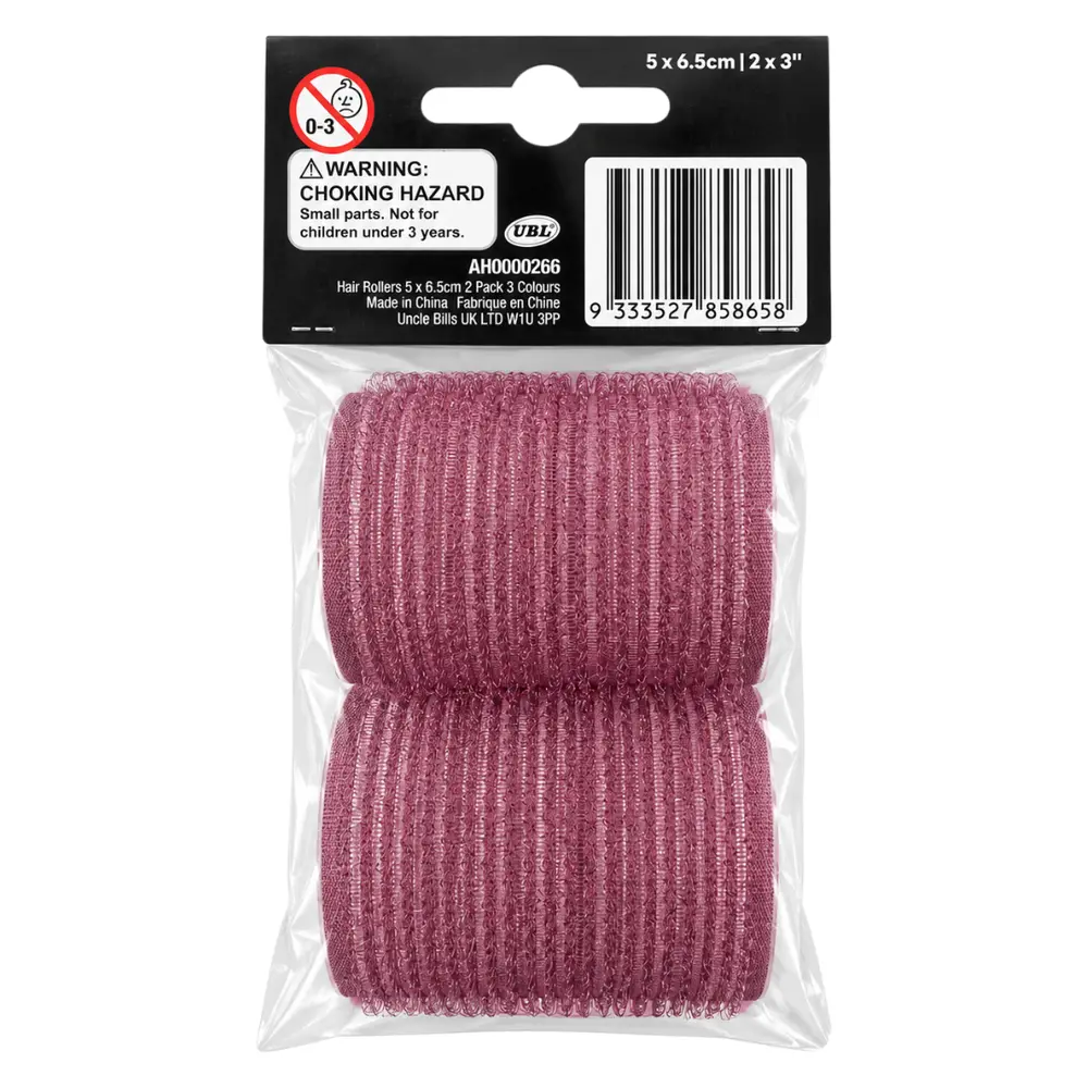 Lô Cuốn Tóc (Nhiều Mẫu), Hair Care, Hair Rollers, 2 Cái (5 x 6.5cm) - UNCLE BILLS