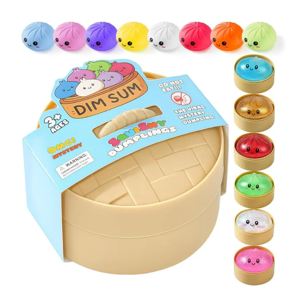 Đồ Chơi Bóp Hình Bánh Bao, Squeeze Dumplings (5.5 x 3.8cm) - UNCLE BILLS