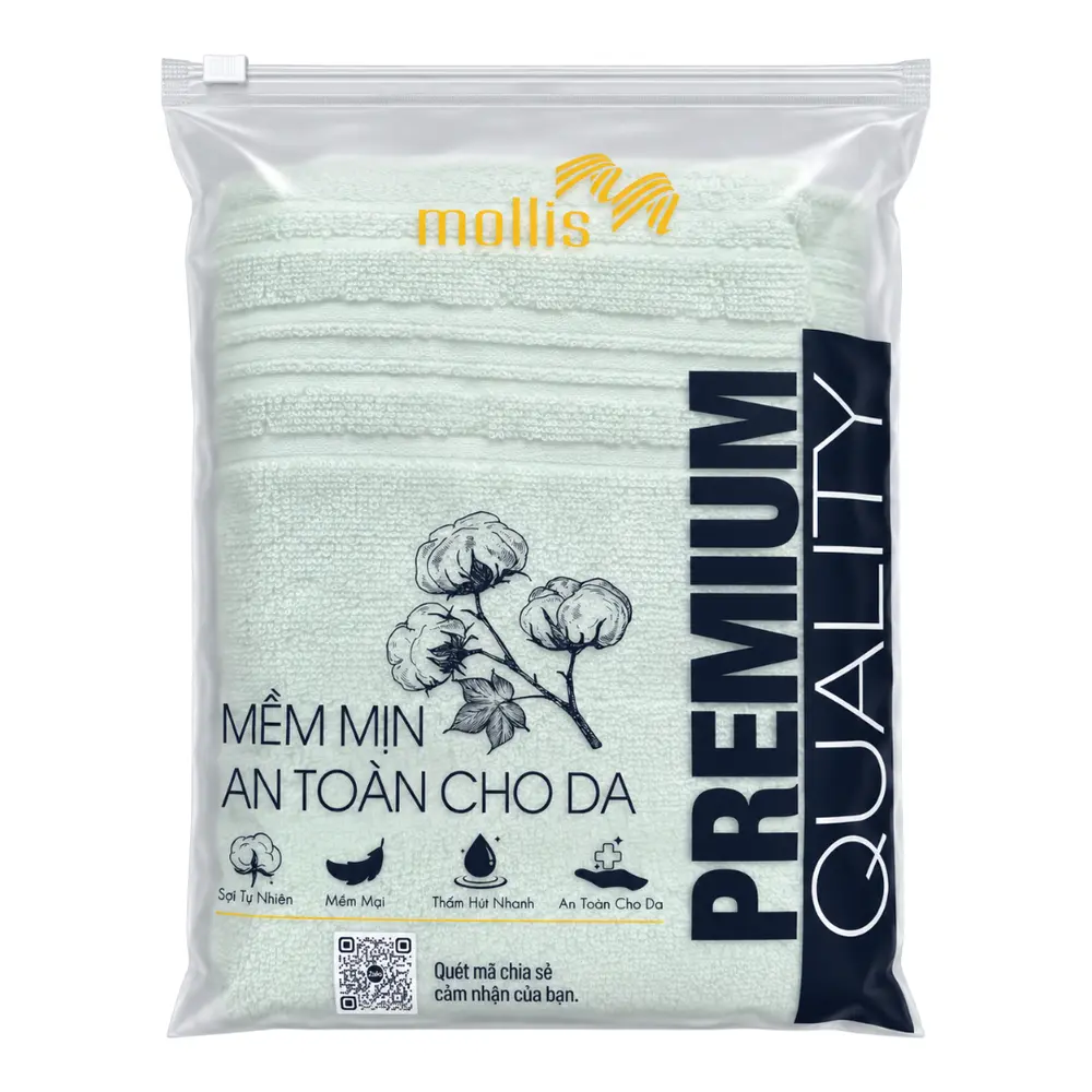 Khăn Tắm Mềm Mịn, Premium Quality Cotton Bath Towel (60 x 118cm) - MOLLIS