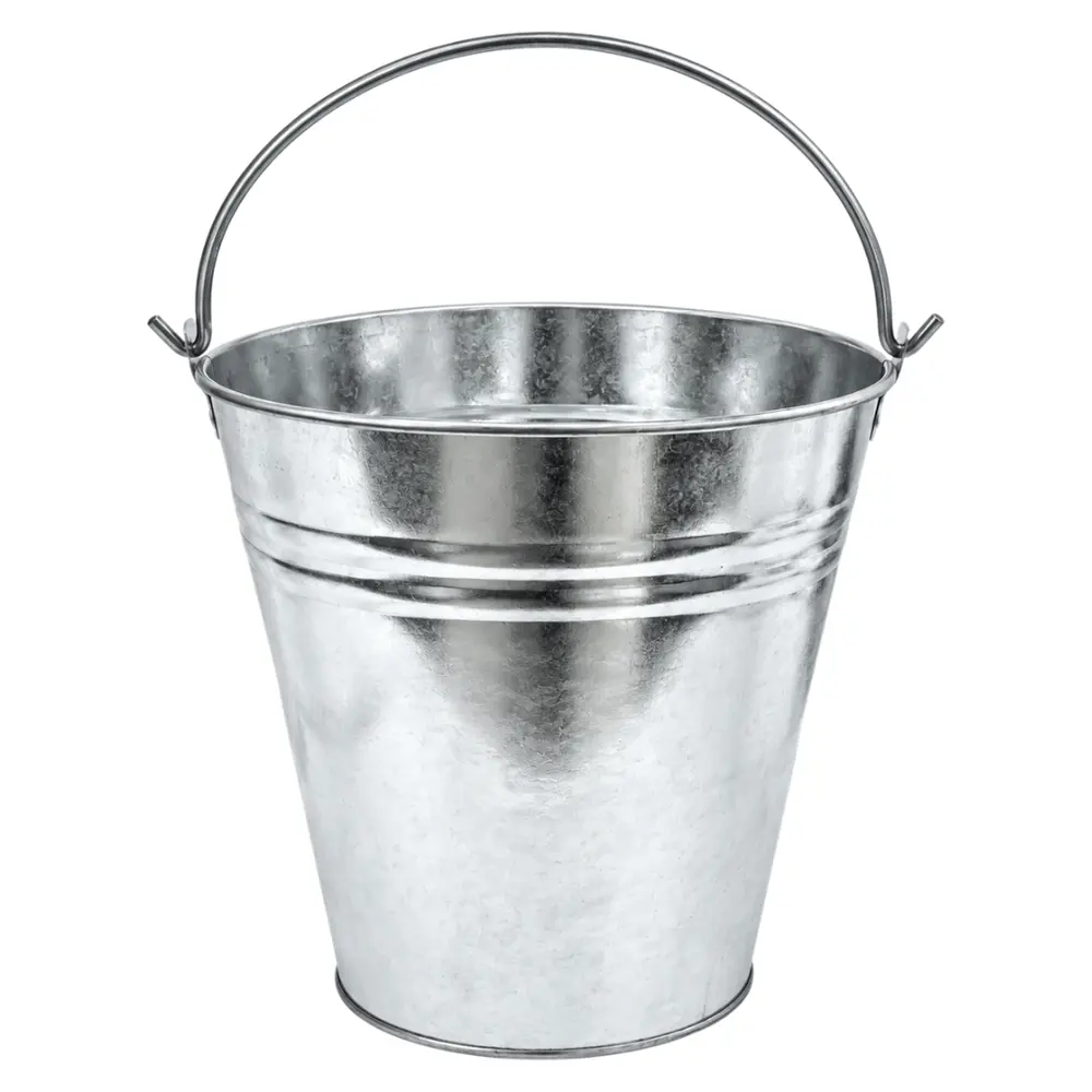 Xô Nước Mạ Kẽm, Galvanized Bucket (10L) - UNCLE BILLS