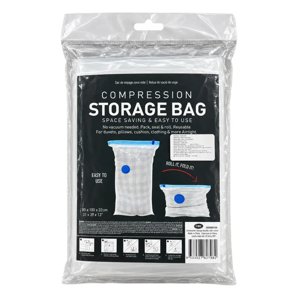 Túi Hút Chân Không, Compression Storage Bag (80 x 100 x 32cm) - UNCLE BILLS