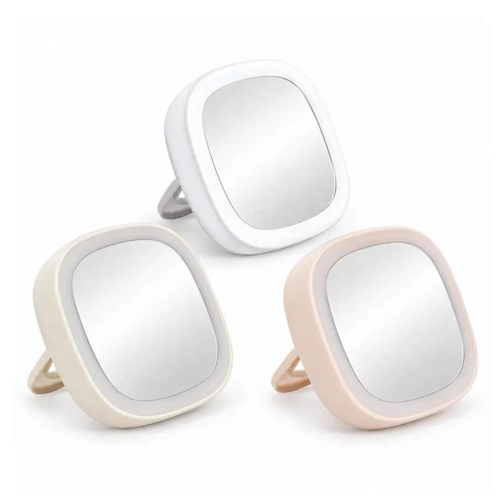Gương Trang Điểm Đèn Led Kèm Chân Đế (Nhiều Mẫu), Mini Light-Up Makeup Mirror with Stand, Battery Not Included - UNCLE BILLS
