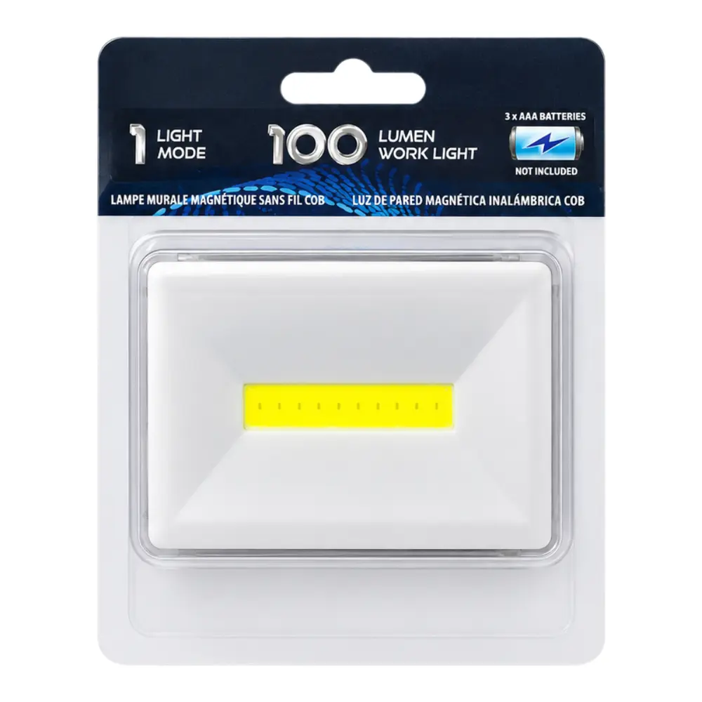 Đèn Tường COB Không Dây Có Nam Châm, COB Cordless Magnetic Wall Light, Battery Not Included - UNCLE BILLS