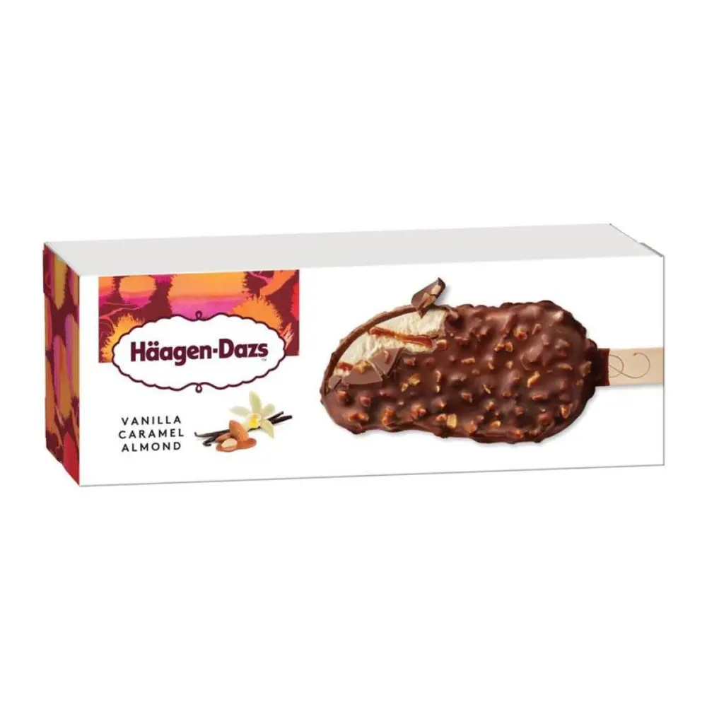Kem Vani Caramel Hạnh Nhân, Vanilla Caramel Almond Ice Cream Bar (80ml) - HAAGEN-DAZS
