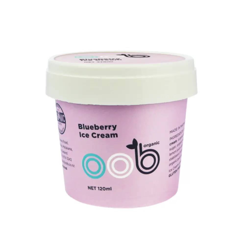 Kem Việt Quất Hữu Cơ, Organic Blueberry Ice Cream (120ml) - OOB