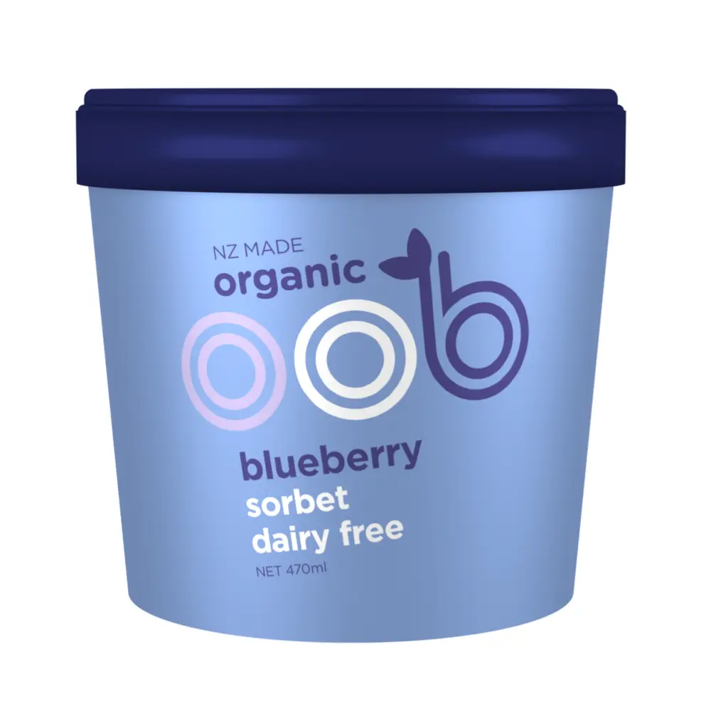 Kem Việt Quất Hữu Cơ, Organic Blueberry Sorbet, Dairy Free (470ml) - OOB