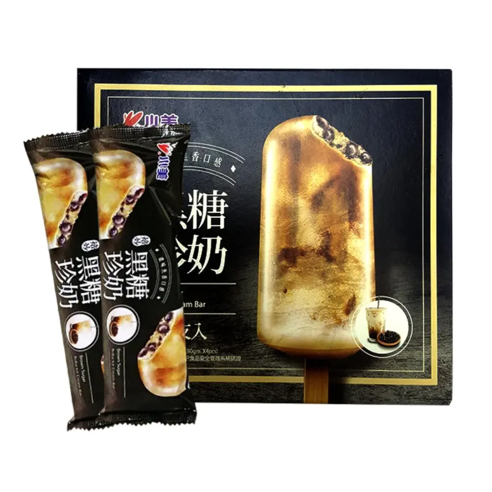 Kem Sữa Trân Châu Đường Nâu, Brown Sugar Pearl Milk Ice Bar (80g) - I-MEI