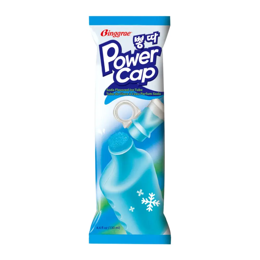 Kem Ống Pongta Vị Soda, Power Cap, Soda Flavored Ice Tube (130ml) - BINGGRAE