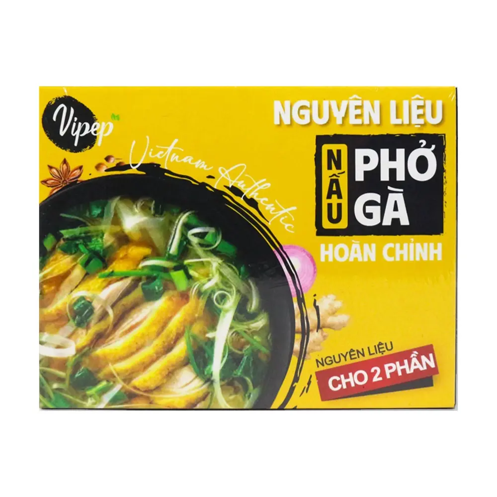 Nguyên Liệu Nấu Phở Gà Hoàn Chỉnh, Vietnam Authentic Chicken Pho Cooking Set, 2 Phần (185g) - VIPEP