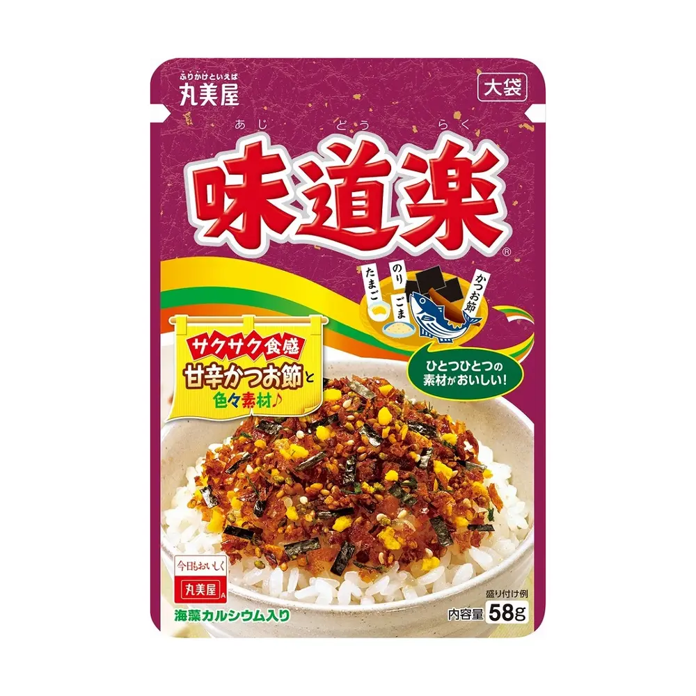 Gia Vị Rắc Cơm Vị Cá, Trứng, Rong Biển, Rice Sprinkles, Fish, Egg & Seaweed (28g) - MARUMIYA