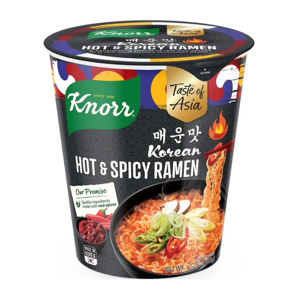 Mì Ramen Cay Hàn Quốc, Korean Hot & Spicy Ramen (65g) - KNORR