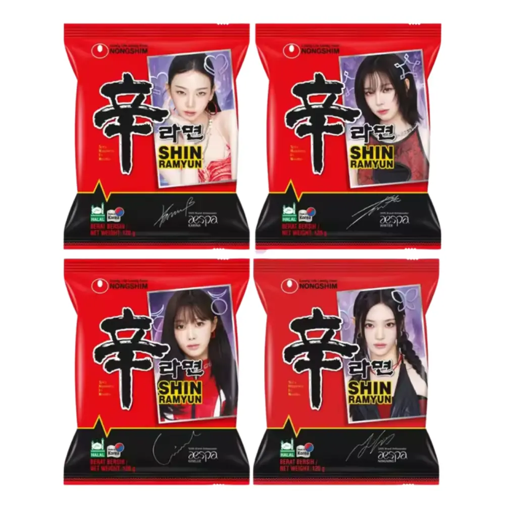 Mì Hàn Quốc Vị Cay, Shin Ramyun, Spicy Noodle Soup (120g) - NONGSHIM