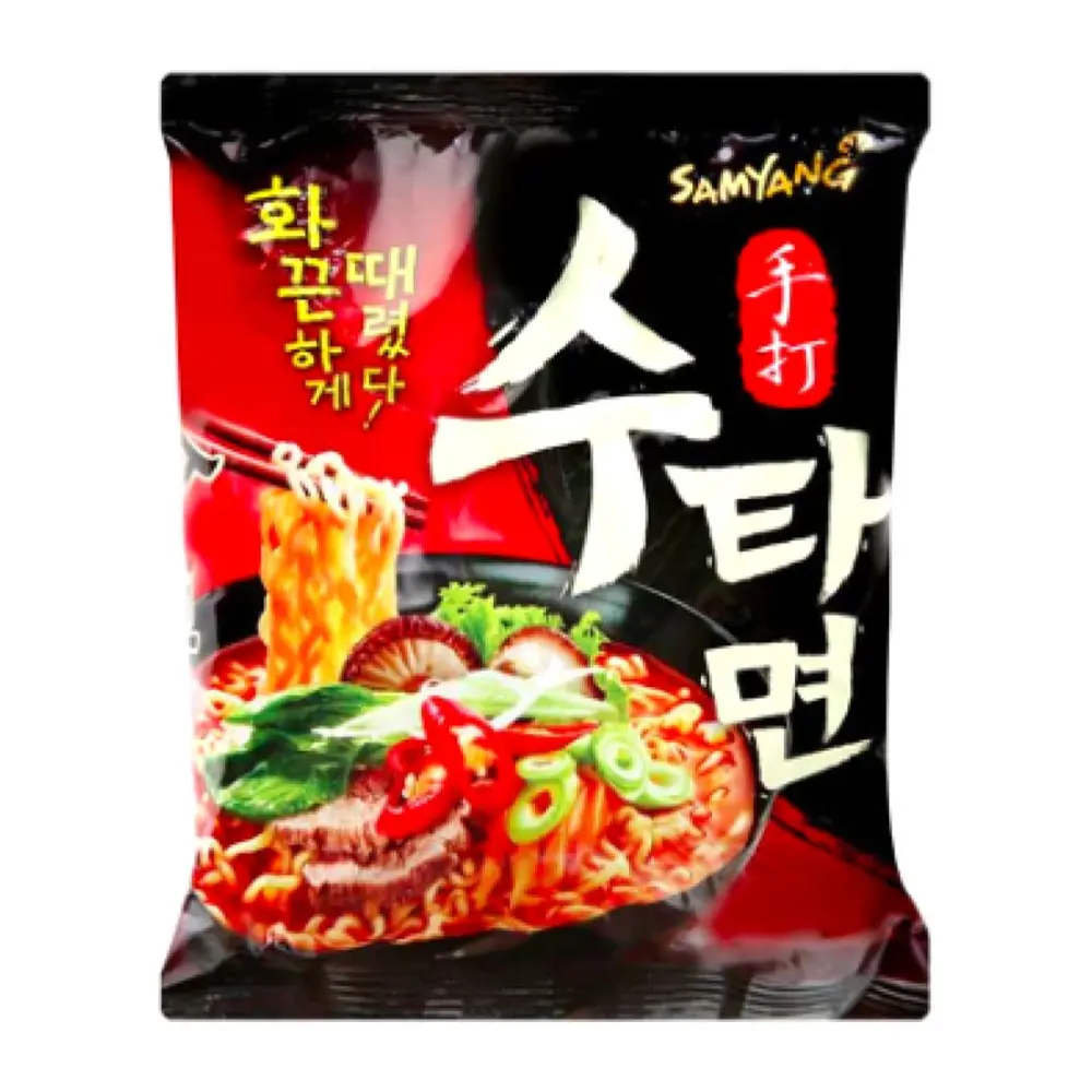 Mì Bò Cay, Sutah Ramen, Hot & Spicy Beef (120g) - SAMYANG
