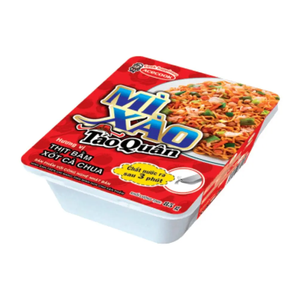 Mì Xào Táo Quân, Thịt Bằm Sốt Cà Chua, Instant Fried Noodles, Minced Pork with Tomato Sauce Flavour (85g) - ACECOOK