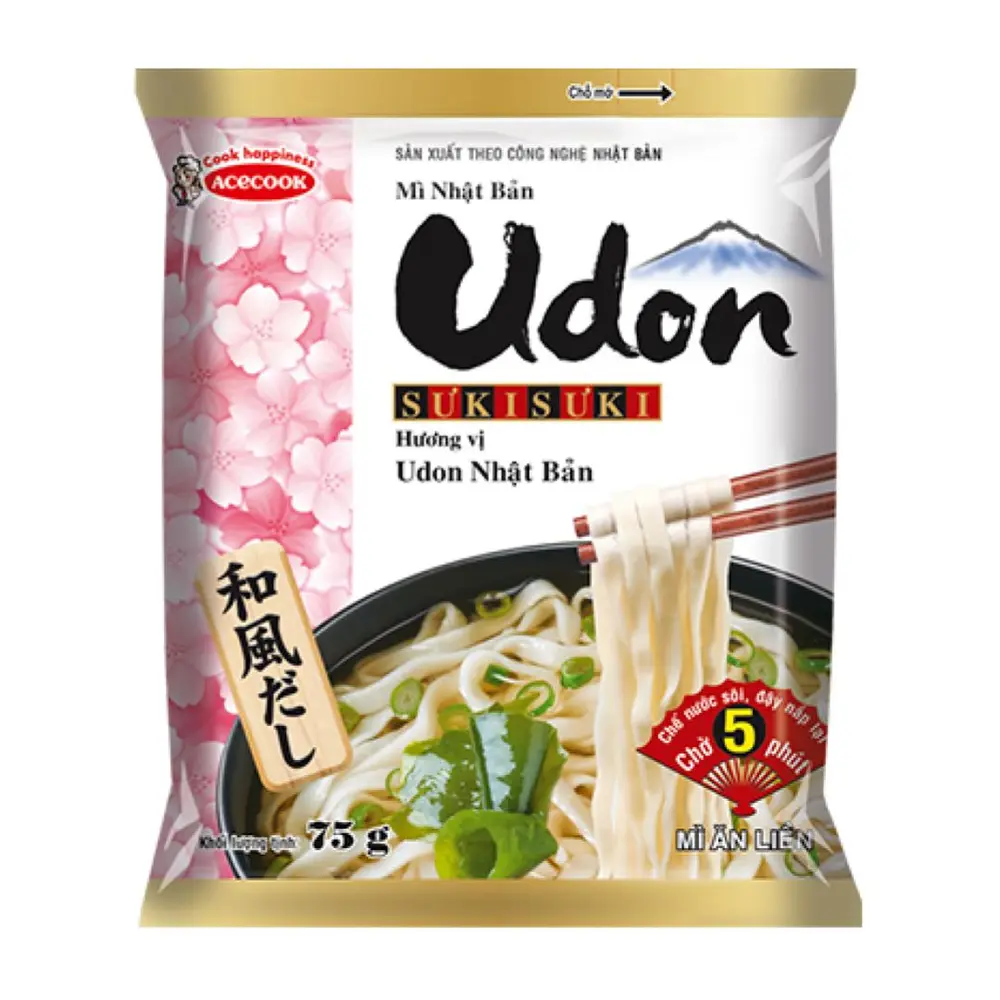 Mì Nhật Bản, Udon Suki Suki, Instant Noodles (75g) - ACECOOK
