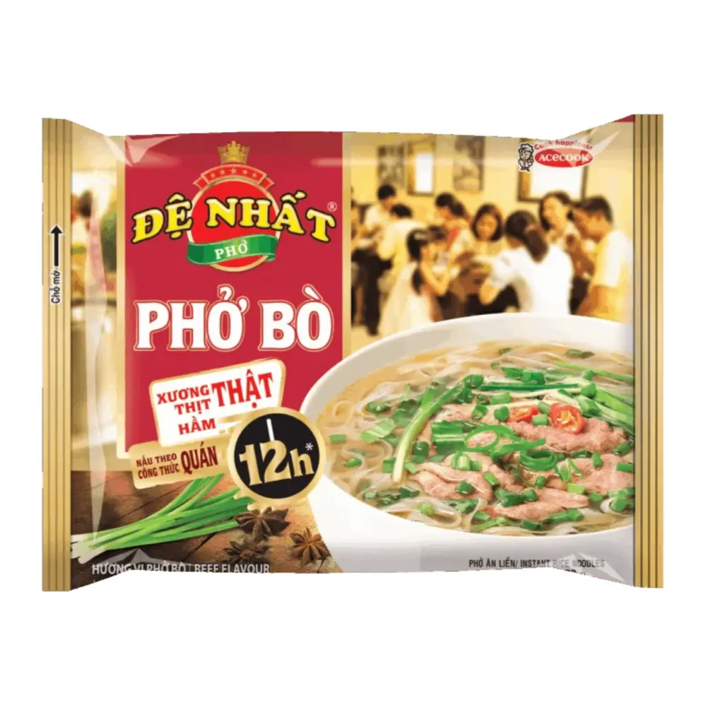 Phở Bò Ăn Liền Đệ Nhất, Instant Pho Noodles, Beef Flavour (68g) - ACECOOK
