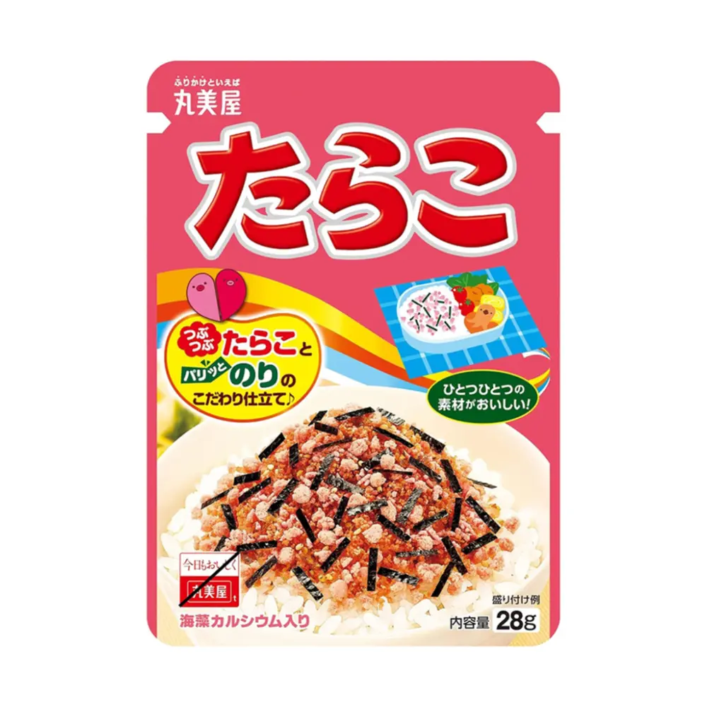 Gia Vị Rắc Cơm Vị Trứng Cá Tuyết, Rice Sprinkles, Cod Roe (28g) - MARUMIYA