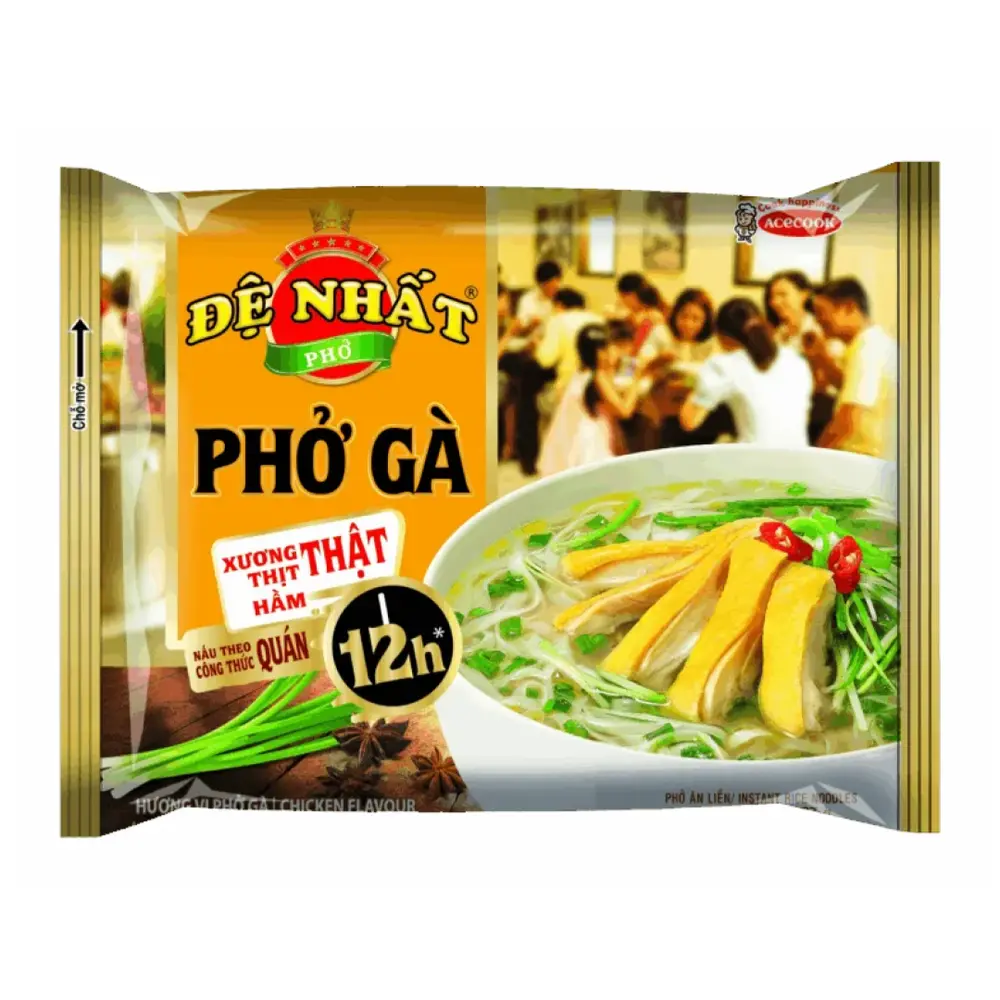 Phở Gà Ăn Liền Đệ Nhất, Instant Pho Noodles, Chicken Flavour (67g) - ACECOOK