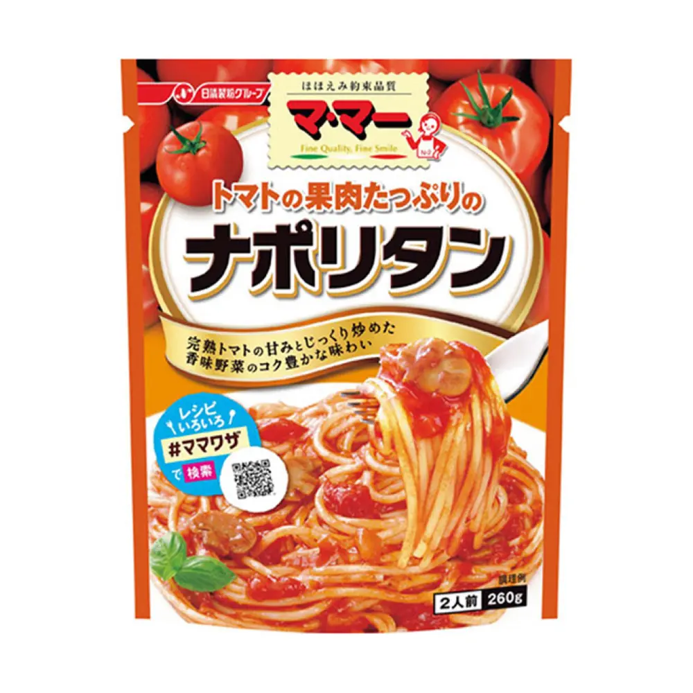 Sốt Cà Chua Nấm Napolitan, Welna, Neapolitan Instant Sauce with Tomato Pulp (260g) - NISSHIN