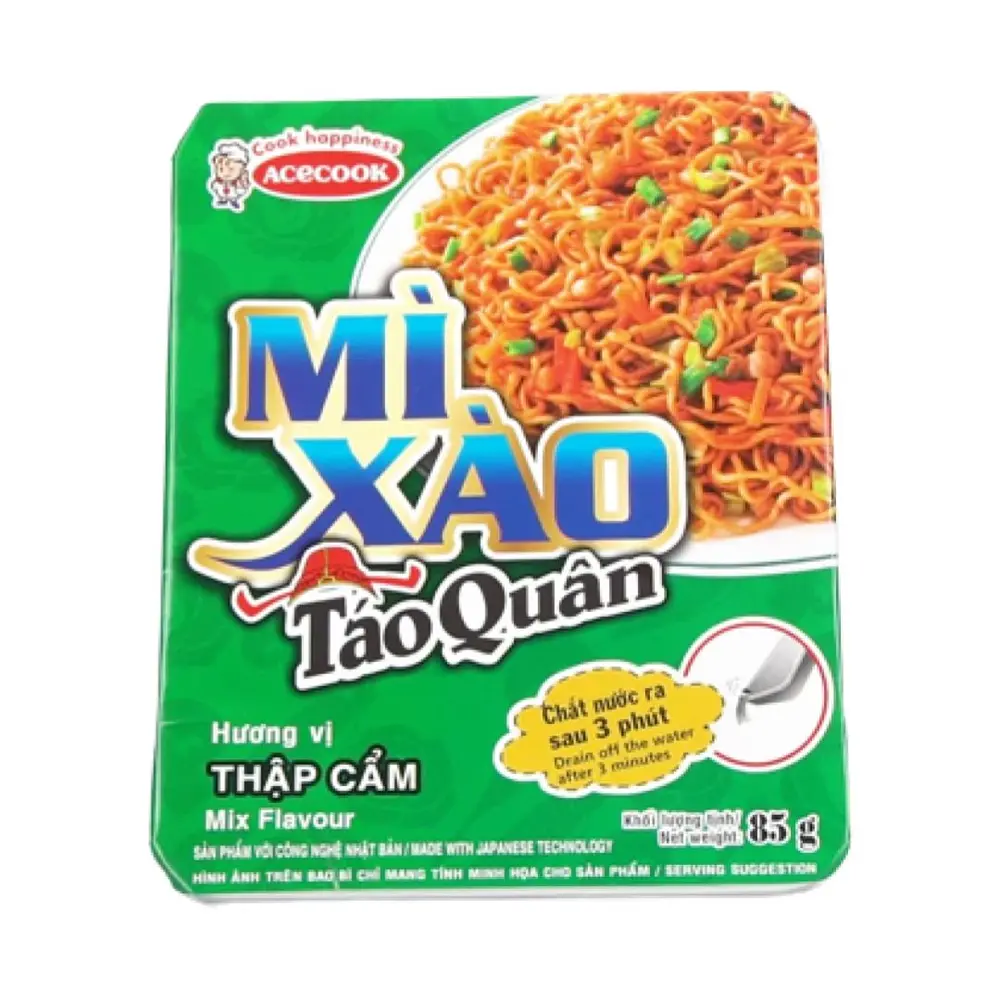 Mì Xào Táo Quân, Thập Cẩm, Instant Fried Noodles, Mix Flavour (86g) - ACECOOK