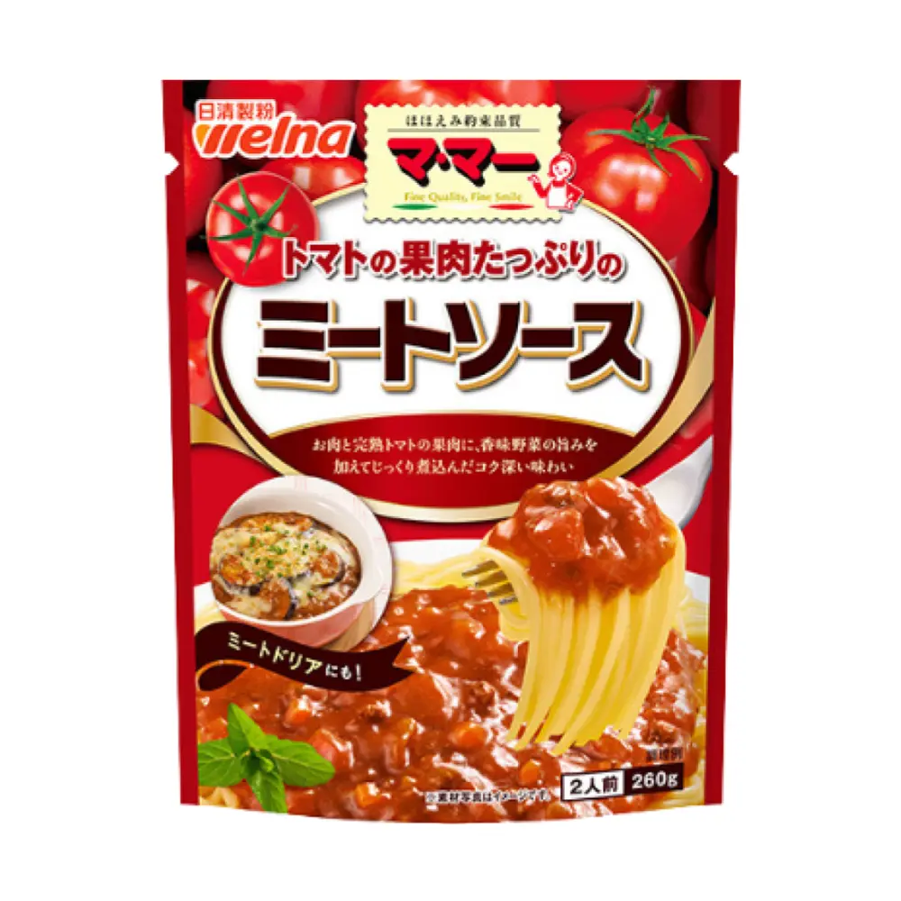 Sốt Cà Chua & Thịt, Welna, Tomato Pulp & Meat Instant Sauce (260g) - NISSHIN