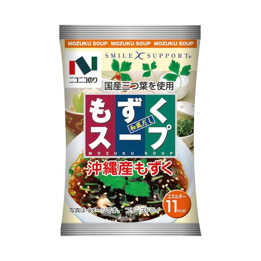 Canh Tảo Nâu, Smile Support, Mozuku Soup (4.5g) - NICO-NICO FOODS