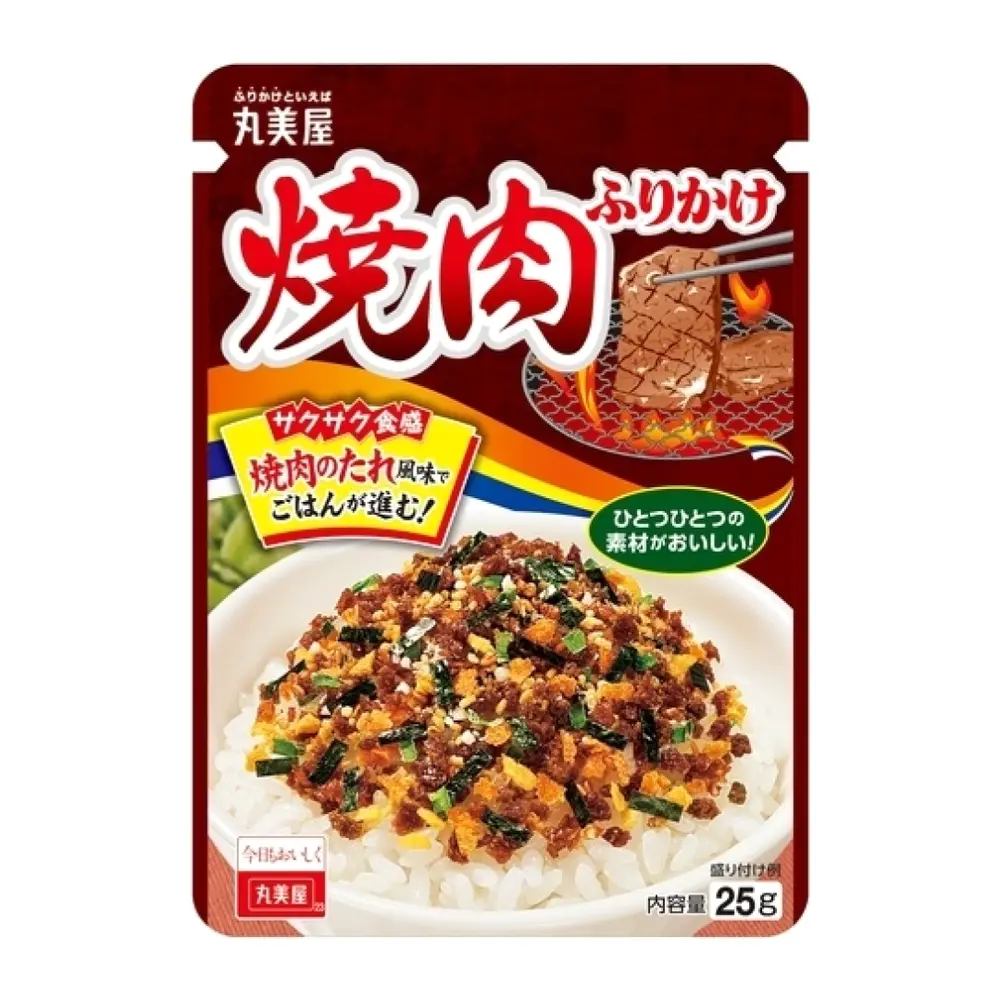 Gia Vị Rắc Cơm Vị Thịt Nướng, Rice Sprinkles, Yakiniku Furikake (25g) - MARUMIYA